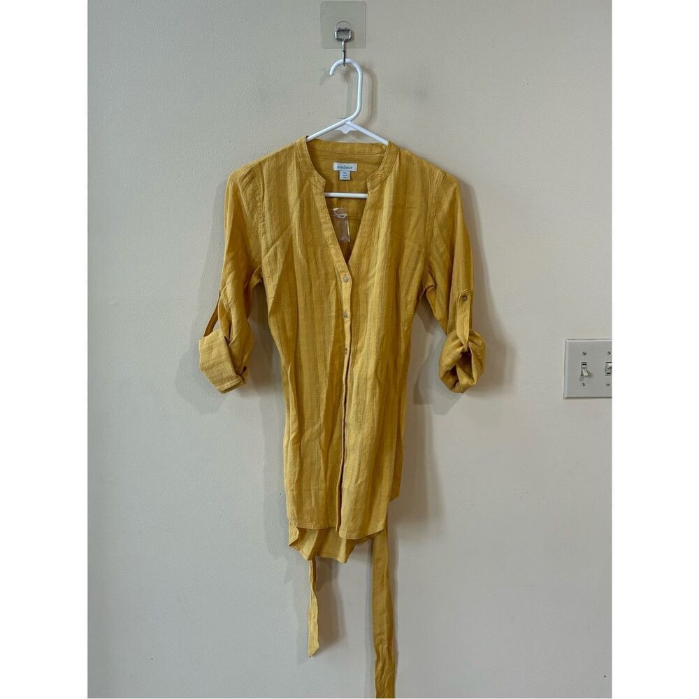 Sundance Long Sleeve Tie Waist Tunic Top